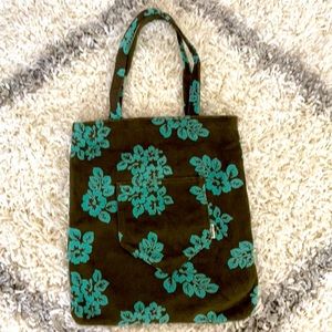 Old Navy Shoulder Bag Folds Up Flower Brown